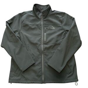 L.L. Bean Men’s XL Black Windproof Water Resistant Fleece Lined Shell Jacket
